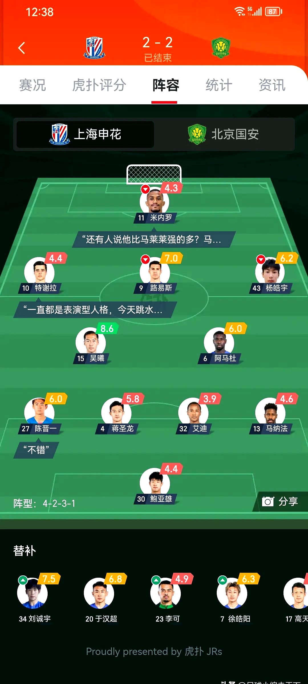 申花闷平鲁能苏宁跌入降级区华夏进球力保不败